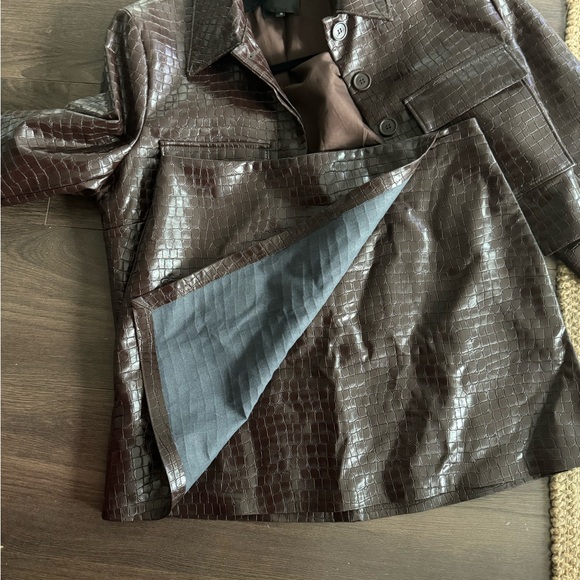 2 Piece Brown faux croc set - Picture 4 of 5